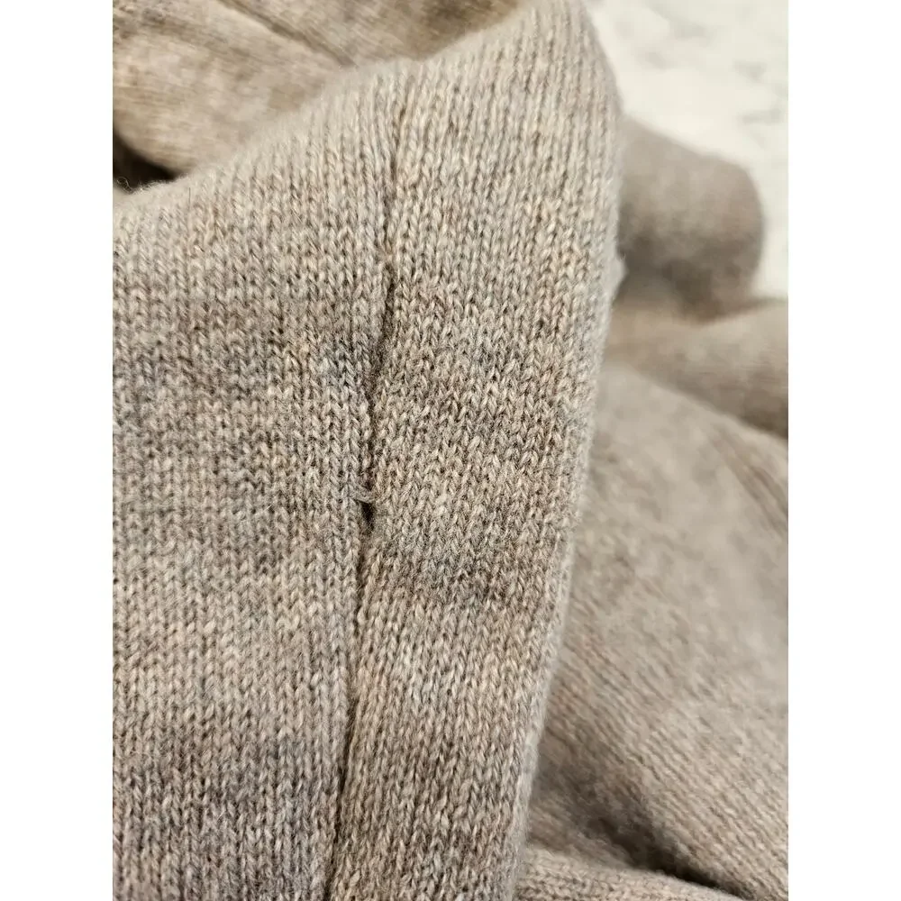 Cynthia Rowley Cashmere Draped Open Cardigan Sweater 2 Ply Beige Taupe Size M - Picture 5 of 11
